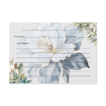 Tarjeta de receta de claridad