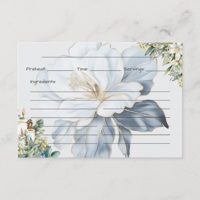 Recepción Tarjeta de receta de claridad (Anverso)