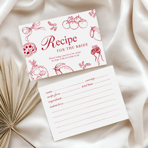 Recepción Tarjeta de Receta de Despedida de Soltera That's A