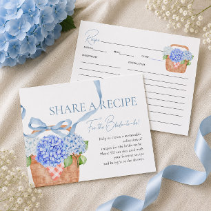 Recepción Tarjeta de receta de Hortensia Azul Fresh Off The