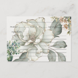 Recepción Tarjeta de receta de tranquilidad