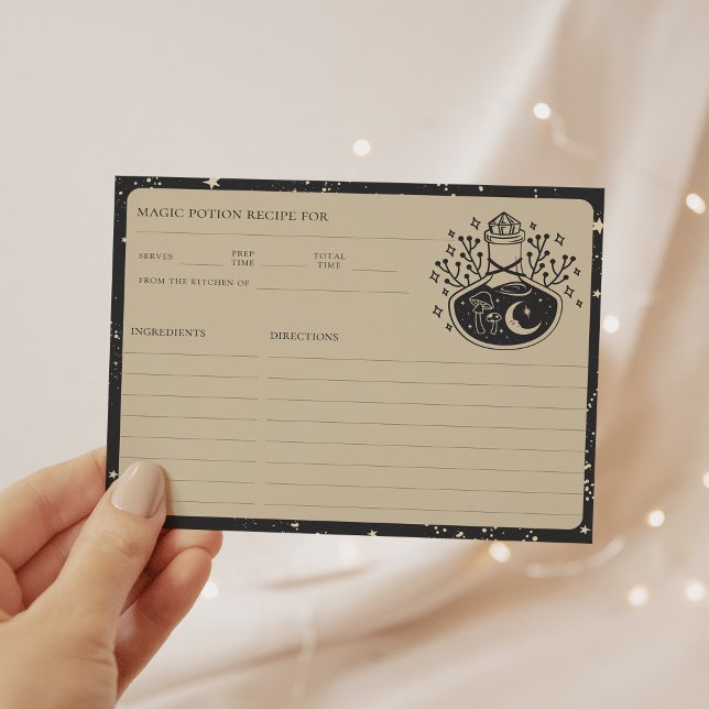 Recepción Tarjeta de receta de Zodiac Tarot Celestial Bridal (Subido por el creador)