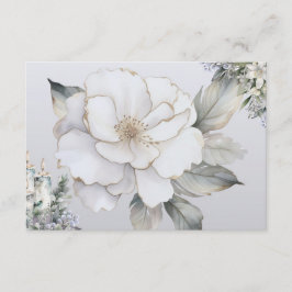 Recepción Tarjeta de receta elegante en blanco