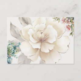 Recepción Tarjeta de receta en blanco Serenity