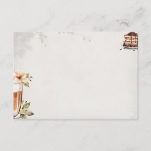 Recepción Tarjeta de receta francesa Roast Basic Blank