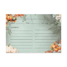 Tarjeta de receta gastronómica