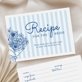 Recepción Tarjeta de receta para despedida de soltera de ray