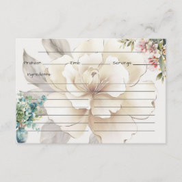 Recepción Tarjeta de Receta Serenidad