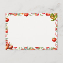 Tarjeta de recetas Chips 'N Salsa Blank