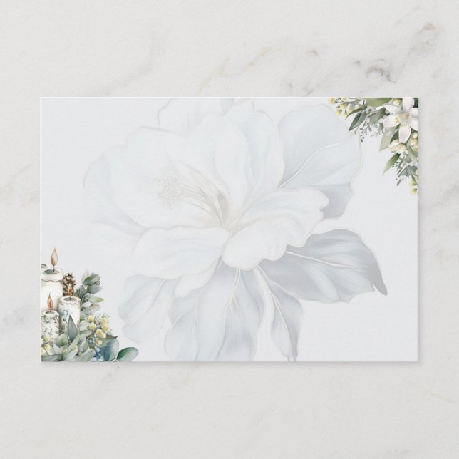 Recepción Tarjeta de recetas Clarity Basic Blank (Anverso)