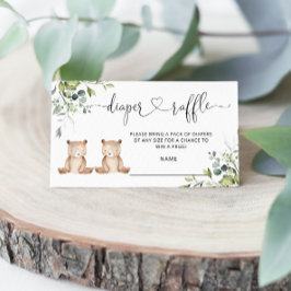 Recepción Tarjeta de recinto para boletos de rifa de pañales