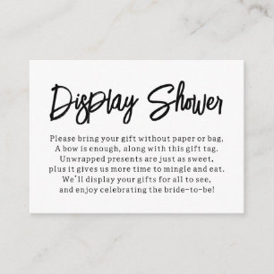 Recepción Tarjeta de Regalo Bridal de Ducha de Pantalla Mode