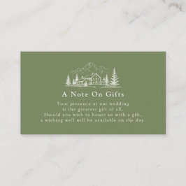 Recepción Tarjeta de regalo de boda en Sage Mountain