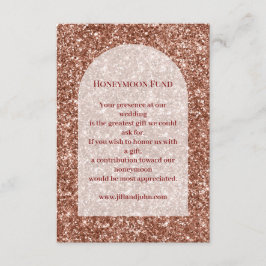 Recepción Tarjeta de Regalo de Boda Fondo para Luna de Miel 