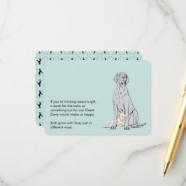 Recepción Tarjeta de regalo de libro para baby shower de Gra