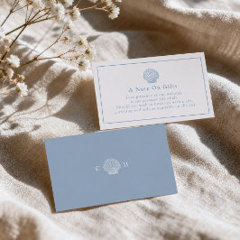 Recepción Tarjeta de regalo para boda costera