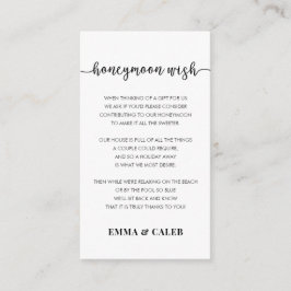 Recepción Tarjeta de regalo para el fondo de deseo de luna d