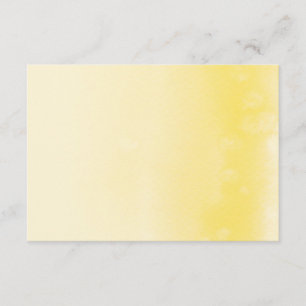 Recepción TARJETA DE REGISTRO :: acuarela ombre amarillo