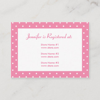 Recepción Tarjeta de registro de Baby Shower con fecha - pun