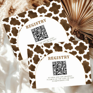 Recepción Tarjeta de Registro de Baby Shower de Vaquero   Es