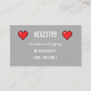 Recepción Tarjeta de registro de Boda cardíaco de 8 bits de 
