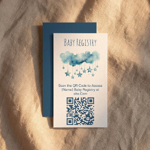 Recepción Tarjeta de registro de código QR para la ducha de