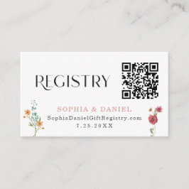 Recepción Tarjeta de Registro de Despedida de Soltera Boho C