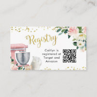 Tarjeta de registro de ducha de novia Kitchen