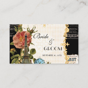 Recepción Tarjeta de registro de regalo de la Torre Eiffel S