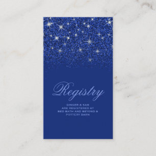 Recepción Tarjeta de registro del Boda del Purpurina Crystal