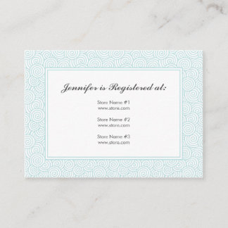 Recepción Tarjeta de registro espiral - 3,5" x 2,5"