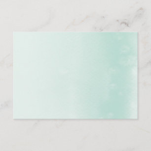Recepción TARJETA DE REGISTRO :: ombre acuarela pastel menta