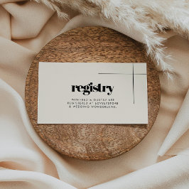 Recepción Tarjeta de registro simple y elegante para bodas d