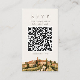 Recepción Tarjeta de respuesta con código QR de la ciudad de