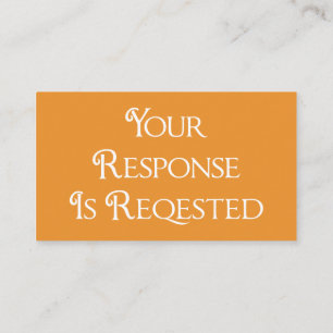 Recepción Tarjeta de respuesta de código QR RSVP blanca y na