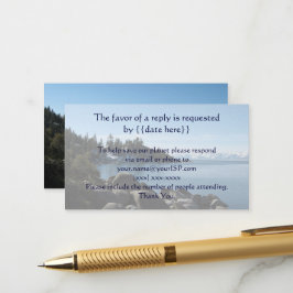 Recepción Tarjeta de respuesta del Boda Lake Tahoe