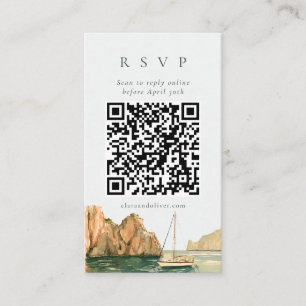 Recepción Tarjeta de respuesta QR de la cala del barco de ve