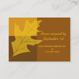 Recepción Tarjeta de respuesta RSVP de casamiento en bloques