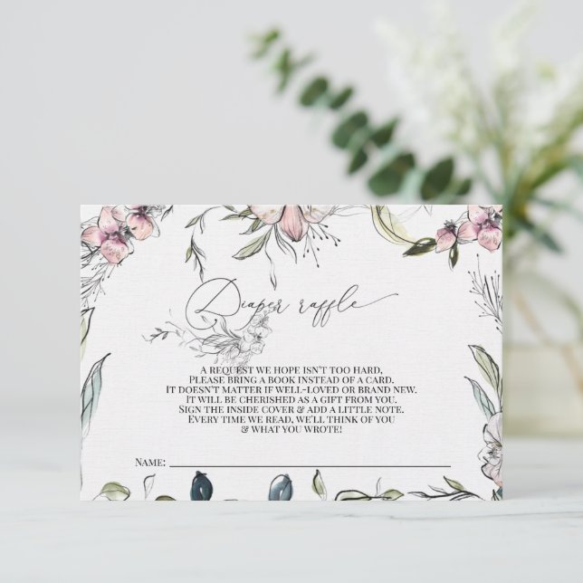 Recepción Tarjeta de rifa de Diapewar - Ducha para bebé - Rú (Anverso de pie)