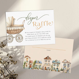 Recepción Tarjeta de Rifa de Pañales – Baby Shower Cottage V