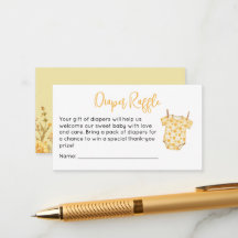 Tarjeta de rifa de pañales para baby shower de abe