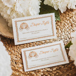 Recepción Tarjeta de rifa de pañales para baby shower de Cal
