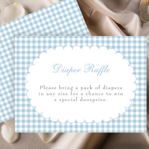 Recepción Tarjeta de rifa de pañales para baby shower de Gin