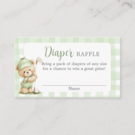 Recepción Tarjeta de rifa de pañales para Baby Shower de Nue