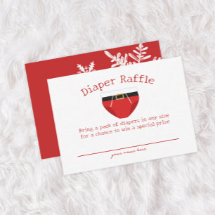 Recepción Tarjeta de rifa de pañales para baby shower de San