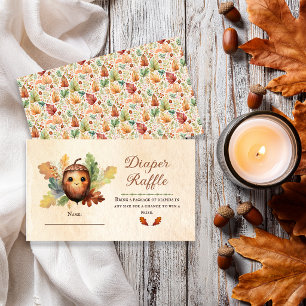 Recepción Tarjeta de rifa de pañales para baby shower Little