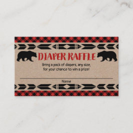 Recepción Tarjeta de rifa de pañales para pañales para bebé 