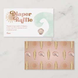 Recepción Tarjeta de Rifas de Pañales para Baby Shower Baby