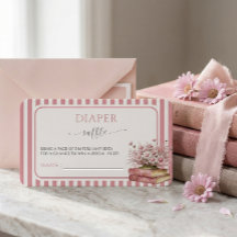 Tarjeta de Rifas de Pañales para Baby Shower con L