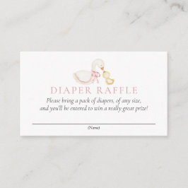 Recepción Tarjeta de Rifra de Pañales Floral Rosa Silly Goos